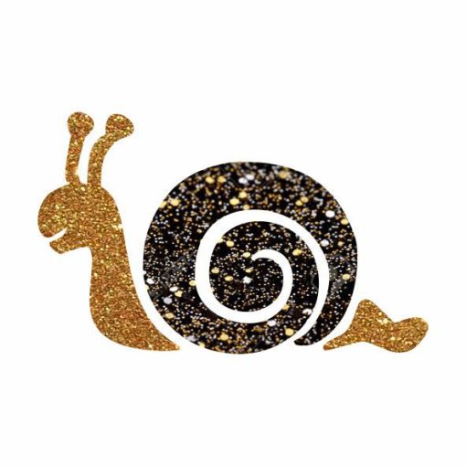 5x5 cm-es Csillámtetoválás sablon - Csiga 57