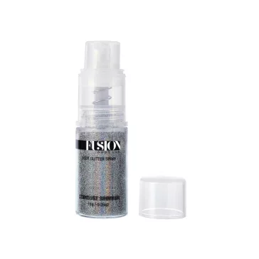   Fusion Glitter Pump Spray Stardust Shimmer - Holographic Silver