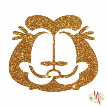 5x5 cm-es Csillámtetoválás sablon - Garfield 60