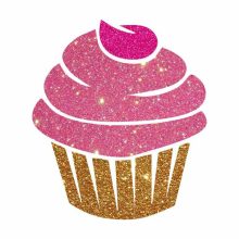 5x5 cm-es Csillámtetoválás sablon - Muffin 65