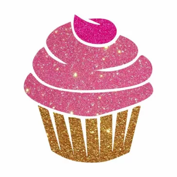 5x5 cm-es Csillámtetoválás sablon - Muffin 65