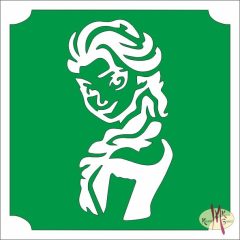 5x5 cm-es Csillám tetoválás sablon - Frozen Elsa 67