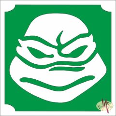 5x5 cm-es csillámtetoválás sablon - Tini Ninja Teknős 74