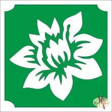5x5 cm-es Csillámtetoválás sablon - Lotusz virág 77