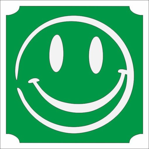 5x5 cm-es Csillámtetoválás sablon - Emoji, smile cipzárral 82