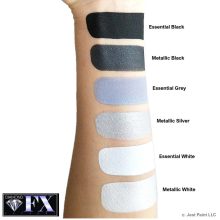 Diamond FX arcfesték - Metál fekete 30g /Metallic Black/