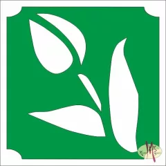 5x5 cm-es Csillámtetoválás sablon - Tulipán 83