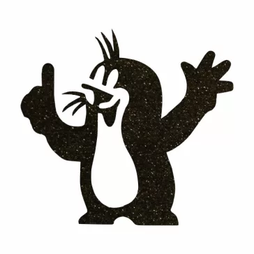 5x5 cm-es Csillámtetoválás sablon - Kisvakond 84