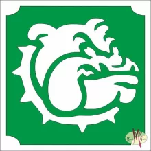 5x5 cm-es Csillámtetoválás sablon - Bulldog 93