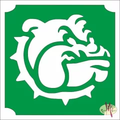 5x5 cm-es Csillámtetoválás sablon - Bulldog 93