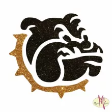 5x5 cm-es Csillámtetoválás sablon - Bulldog 93