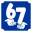 Six-Seven 6-os és 7-es mintás 5x5 cm-es háromrétegű öntapadós csillámtetoválás és számos sablon testfestéshez