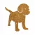 5x5 cm-es Csillámtetoválás sablon - Kis kutya 97