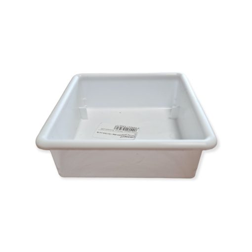 Szavanna tál műanyag szögletes 12x12x4cm fehér