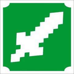Csillámtetoválás sablon Minecraft kard, Pixel Kard sablon, glitter tattoo stencil, gamer ajándék, gyerek tetoválás sablon