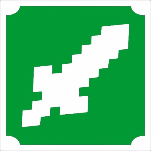 Csillámtetoválás sablon Minecraft kard, Pixel Kard sablon, glitter tattoo stencil, gamer ajándék, gyerek tetoválás sablon