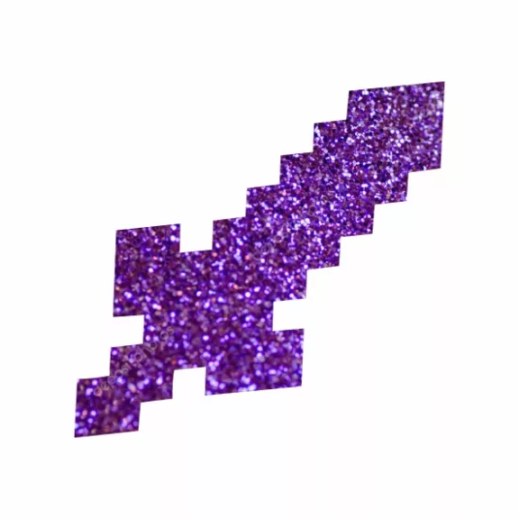 Csillámtetoválás sablon Minecraft kard, Pixel Kard sablon, glitter tattoo stencil, gamer ajándék, gyerek tetoválás sablon
