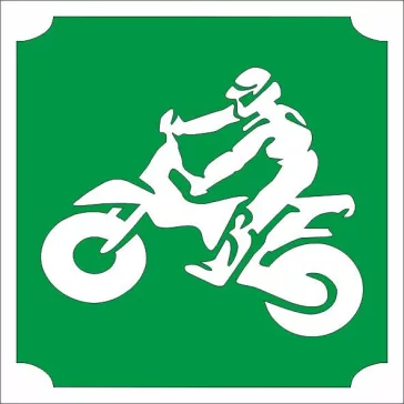 5x5 cm-es Csillámtetoválás sablon - Krosz motoros 107