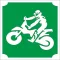 5x5 cm-es Csillámtetoválás sablon - Krosz motoros 107