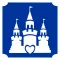 KiviArt Hercegnő kastély csillámtetoválás sablon – öntapadós 3 rétegű stencil