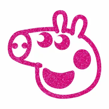 5x5 cm-es Csillámtetoválás sablon - Peppa malac 112