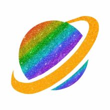 5x5 cm-es Csillámtetoválás sablon - Szaturnusz bolygó 116