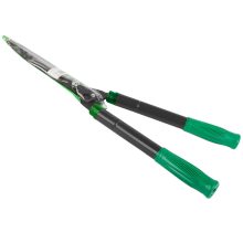 73 cm-ig kihúzható teleszkópos sövénynyíró olló acél pengével és szürke-fekete ergonomikus nyéllel