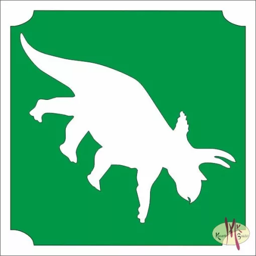 5x5 cm-es Csillámtetoválás sablon - Dino 121