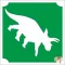 5x5 cm-es Csillámtetoválás sablon - Dino 121