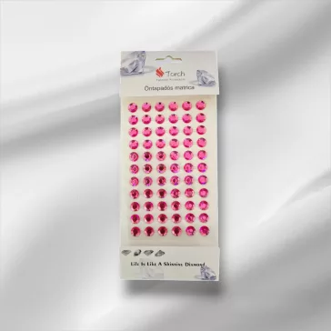 Strasszkő 10 mm Pink 66db/cs