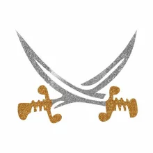 5x5 cm-es Csillámtetoválás sablon - Kalóz kard 133