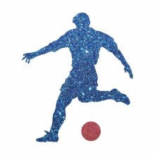 5x5 cm-es Csillámtetoválás sablon - Focista 134