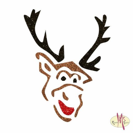 5x5 cm-es Csillámtetoválás  sablon - Sven, Frozen 135