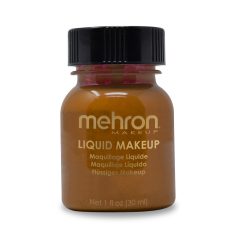 Mehron Liquid Makeup Sable Brown (30ml) – Sötétbarna folyékony smink, airbrush testfesték
