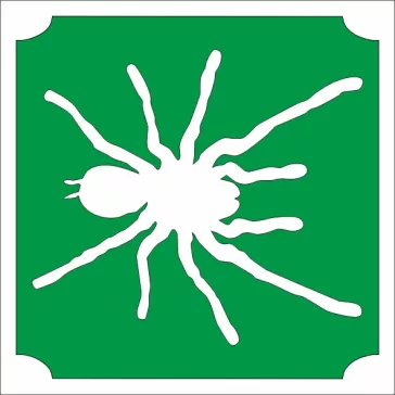 5x5 cm-es Csillámtetoválás sablon - Madárpók 139