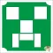 5x5 cm-es Csillámtetoválás sablon - Minecraft 151