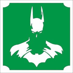 5x5 cm-es Csillámtetoválás sablon - Batman 158