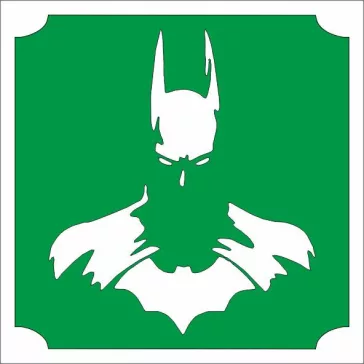 5x5 cm-es Csillámtetoválás sablon - Batman 158