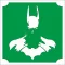 5x5 cm-es Csillámtetoválás sablon - Batman 158