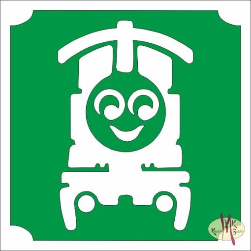 5x5 cm-es Csillámtetoválás  sablon - Thomas a gőzmozdony 160