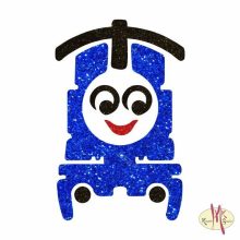 5x5 cm-es Csillámtetoválás  sablon - Thomas a gőzmozdony 160