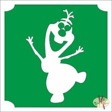 5x5 cm-es Csillámtetoválás sablon - Olaf 161