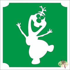 5x5 cm-es Csillámtetoválás sablon - Olaf 161