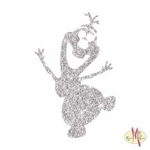 5x5 cm-es Csillámtetoválás sablon - Olaf 161