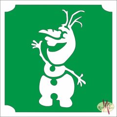 5x5 cm-es Csillámtetoválás sablon - Olaf 162