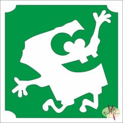 5x5 cm-es Csillámtetoválás sablon - Spongyabob 163