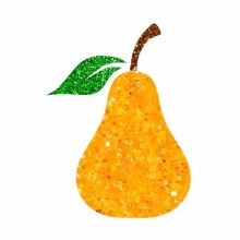 5x5 cm-es Csillámtetoválás sablon - Körte167