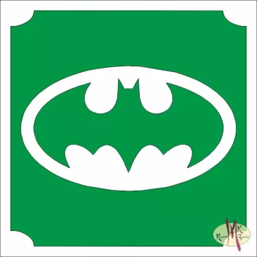 5x5 cm-es Csillám tetoválás sablon - Batman 169