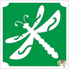 5x5 cm-es Csillámtetoválás sablon - Szitakötő 171