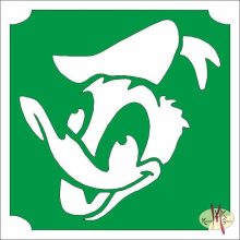 5x5 cm-es Csillámtetoválás sablon -Donald kacsa 173